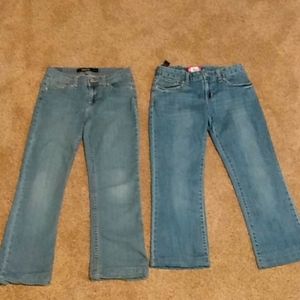 2 pairs girls size 10 jeans
